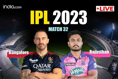 Live Cricket Score: RR vs RCB, Match 13, IPL 2022 .